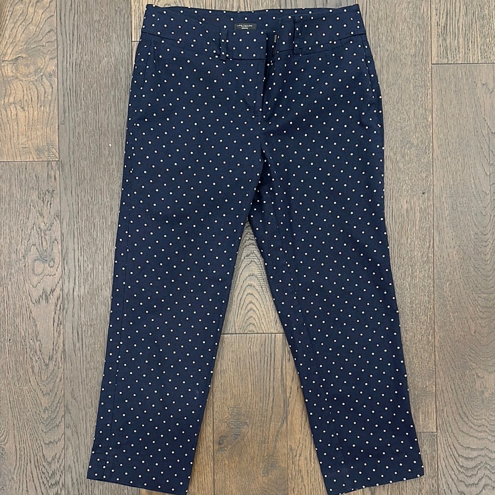 Navy Polka Dot Pants